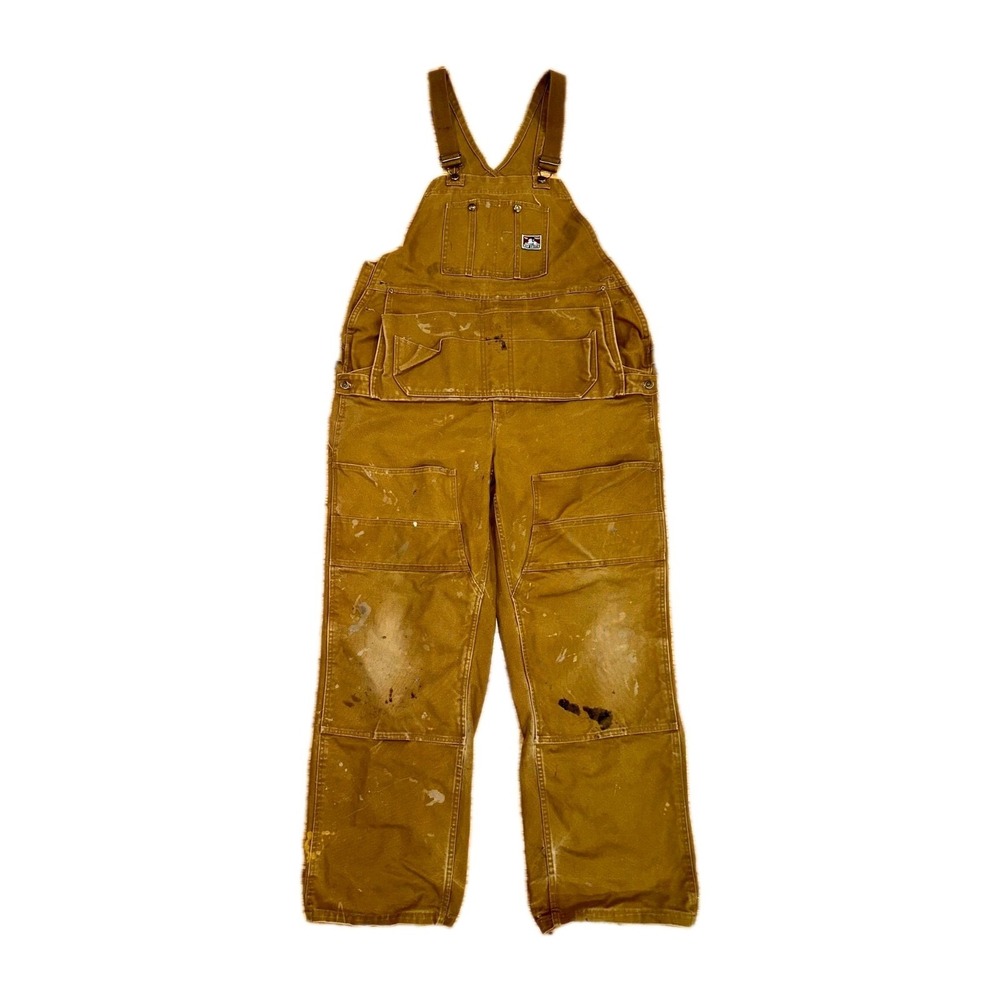 BEN DAVIS WORK BIB‎ OVERALLS SZ 40 XTRA POCKETS HEAVY DUTY CONSTRUCTION WORKWEAR